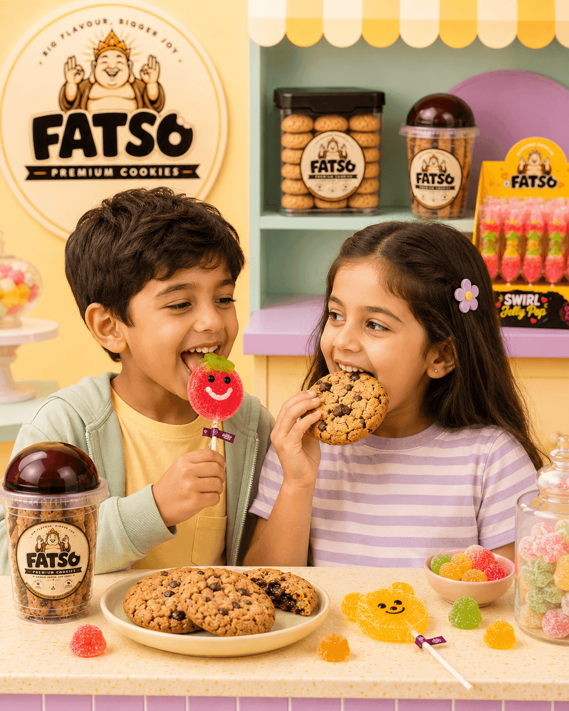 Delivered across India Fatso snack moment